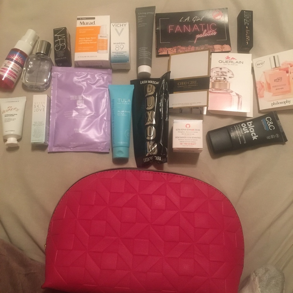 Ulta makeup bag with 18 piece samples